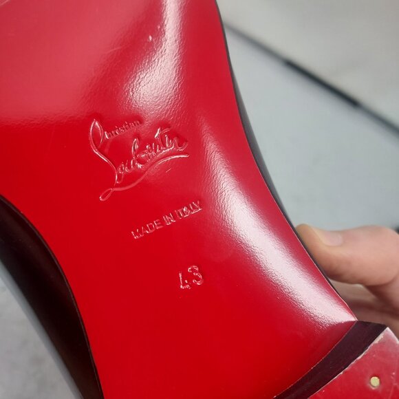 Christian Louboutin Greg on MENS Flat Patent Leather Shoe - Picture 5 of 12